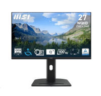 MSI LCD PRO MP275QPG, 27" 2560x1440, IPS, 100Hz, 4ms, VESA 100x100mm, N/A, Black