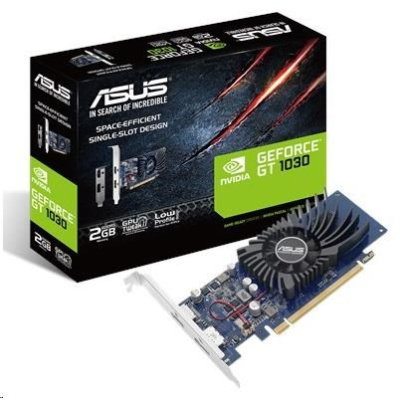 ASUS VGA NVIDIA GeForce GT 1030 BRK 2G, 2G GDDR5, 1xHDMI, 1xDP