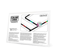 Ozobot sada magnetů s barevnými kódy pro speciální pohyby, 18 ks