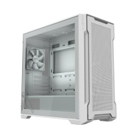 GIGABYTE case GB-C102GI, Mid Tower, 2x USB3.0, Průhledná bočnice, 2x 120mm Fan, bílá
