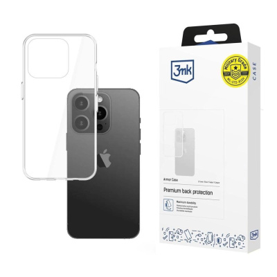 3mk ochranný kryt Armor Case pro Apple iPhone 15 Pro, čirá