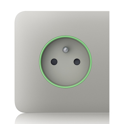 Ajax  SideCover (smart) - Boční kryt zásuvky, horizontální, ústřicová