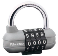 Master Lock Kombinační visací zámek horizontální 1520EURD -  - šedý