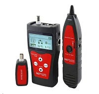 BAZAR - LAN Cable Tester TLCD76 s LCD, koax, Cat3/Cat5E/Cat6, UTP/STP, USB, sonda - POŠKOZENÝ OBAL
